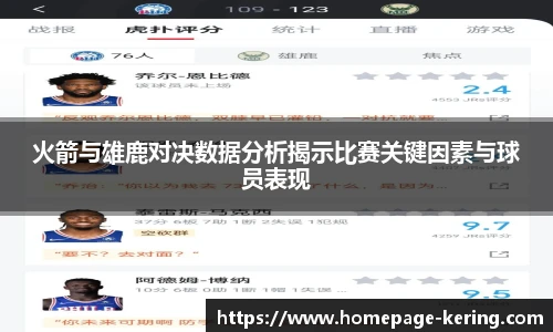 火箭与雄鹿对决数据分析揭示比赛关键因素与球员表现